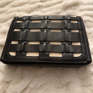 Black and Cream Woven Bag